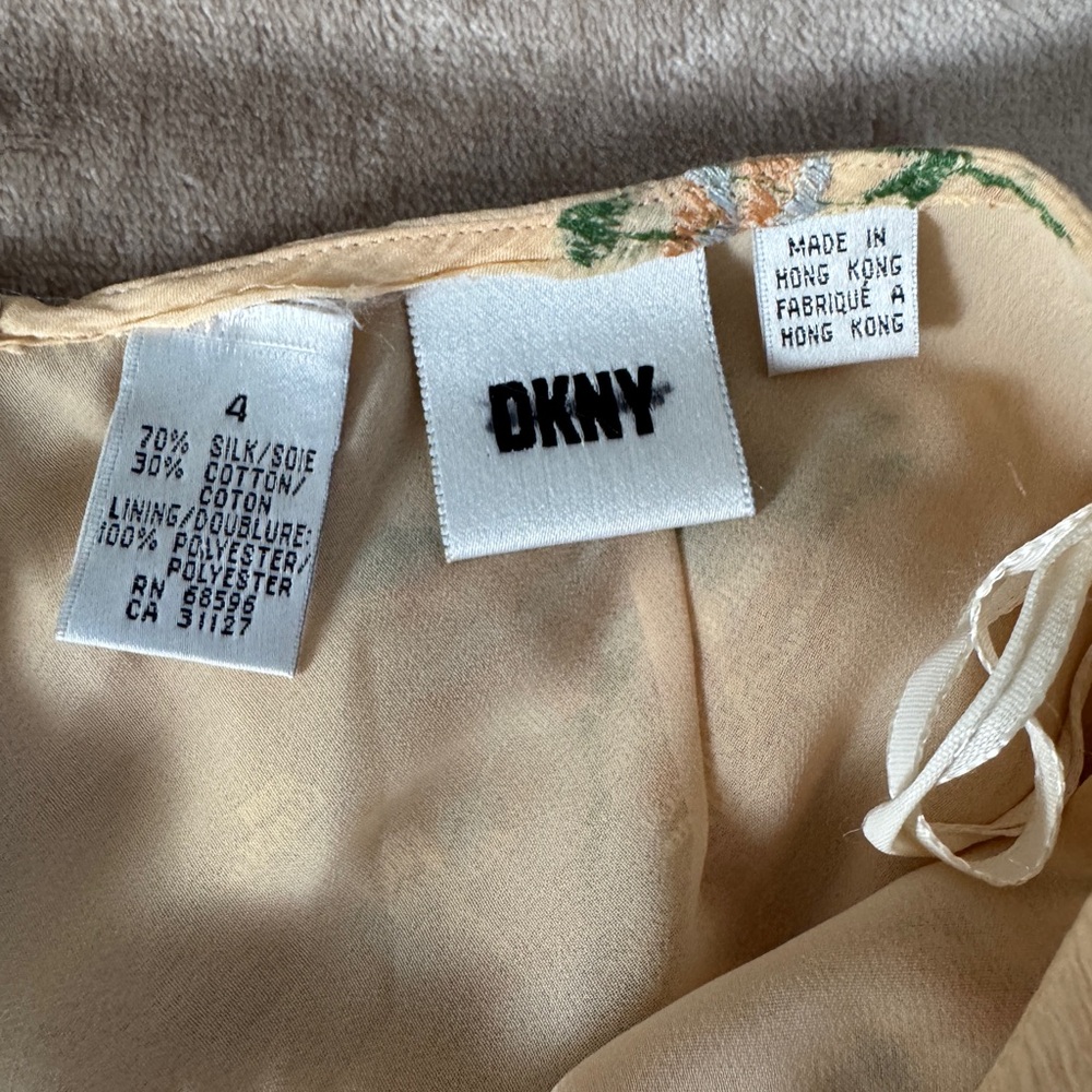 DKNY Embroidered Silk Blend Midi Skirt - Picture 3 of 9